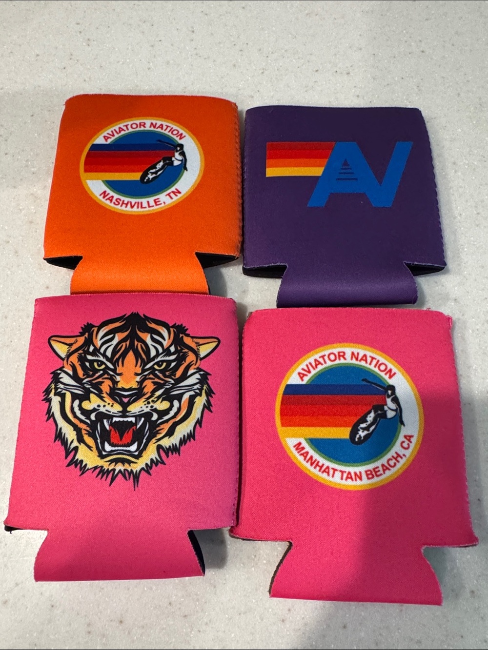 Aviator Nation set of 4 koozies